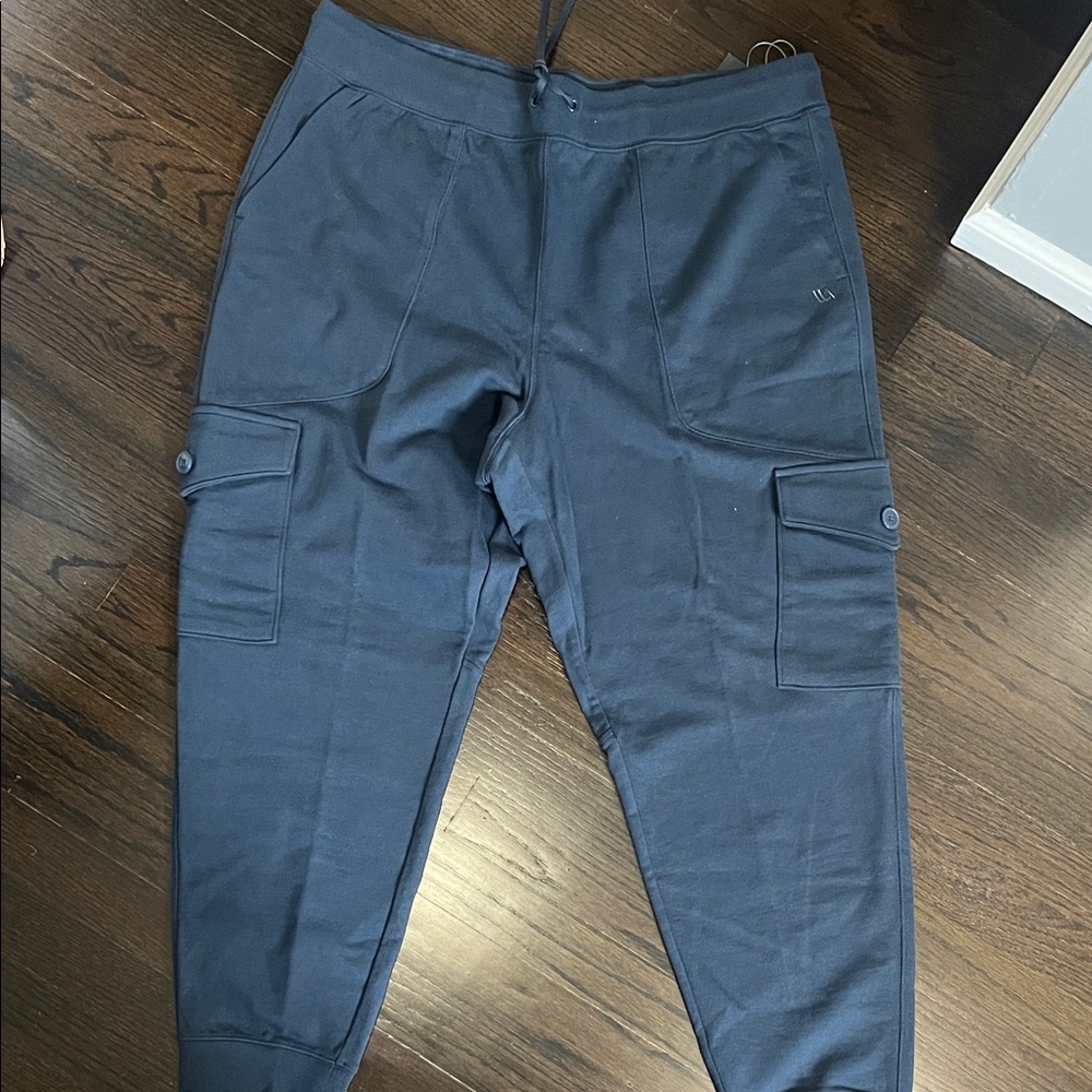 Men's Blue Cargo Jogger Pants